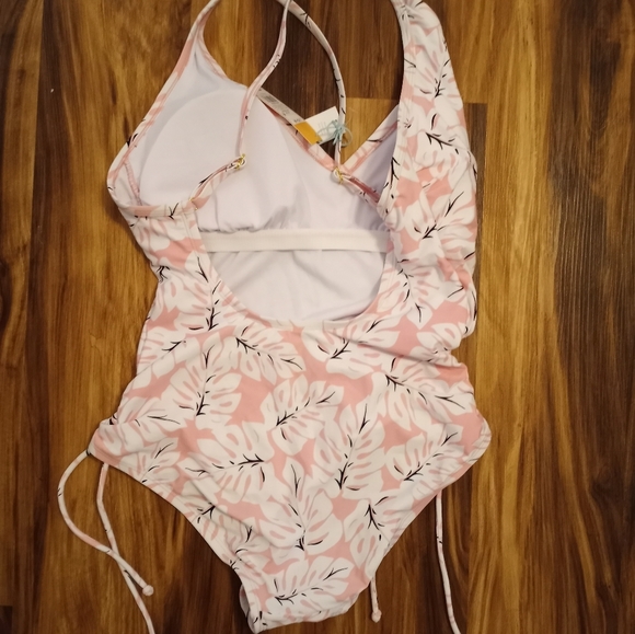 Pink One Piece Bathing Suit - Picture 3 of 4